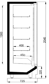 Plan technique FreshStore Freezer 1