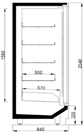 Plan technique FreshStore Freezer 2