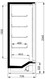 Plan technique VisionShop Freezer 1